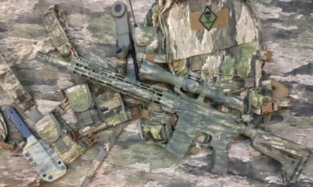 Weapons painting with Primary Arms stencils.