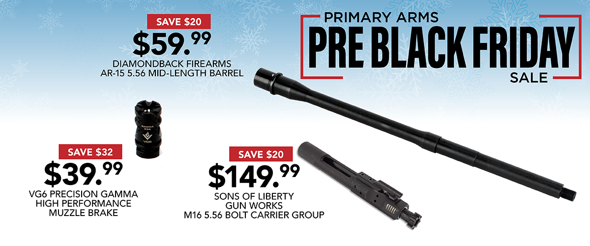 BLACK FRIDAY DEALS PRIMARY ARMS American Partisan